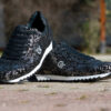 G&T Aktív Fekete - Ezüst Szirom bőr sportcipő
